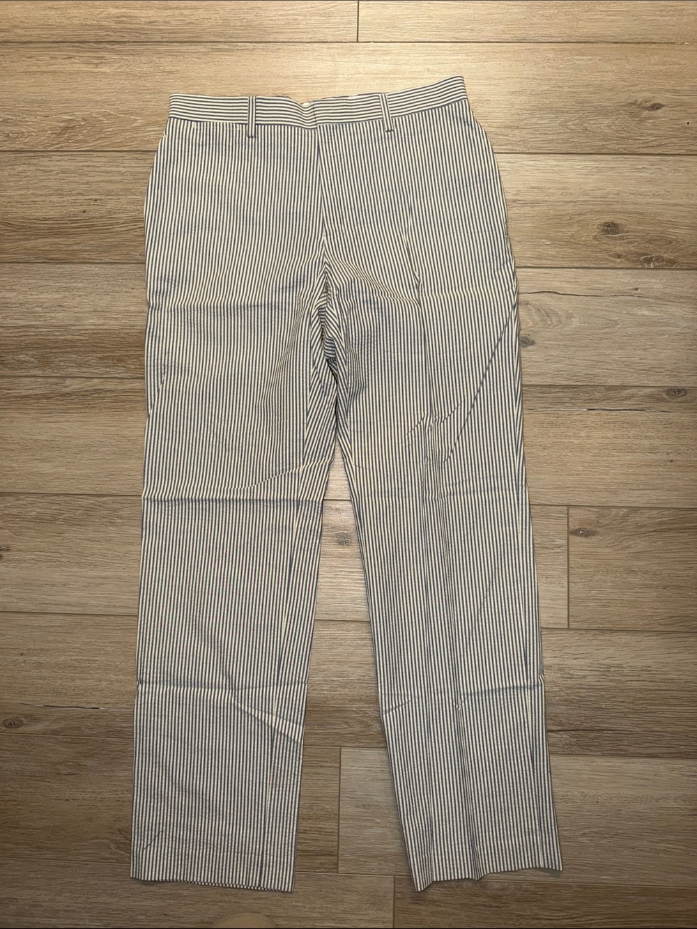 Ralph Lauren Navy and White Pinstripe seersucker style Dress Pants